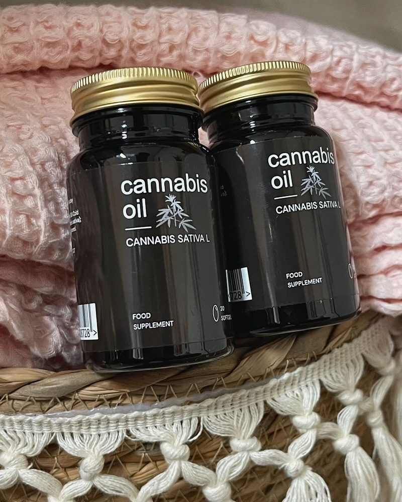 Cannabis Oil – Braunglasdose mit 20 Softgel-Kapseln