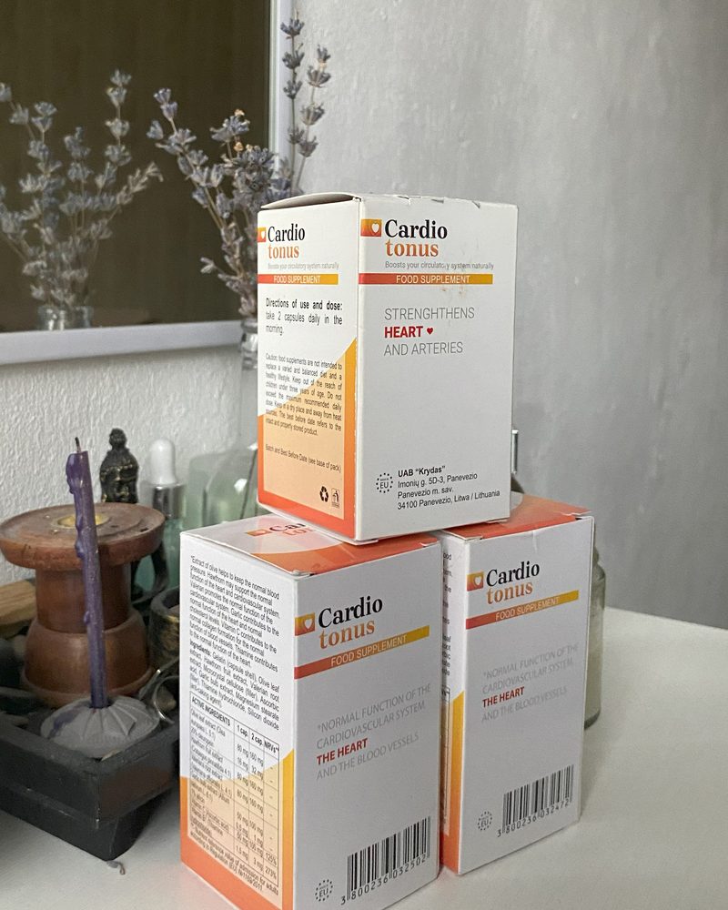 Cardiotonus – weiße Kapseldose mit Faltschachtel