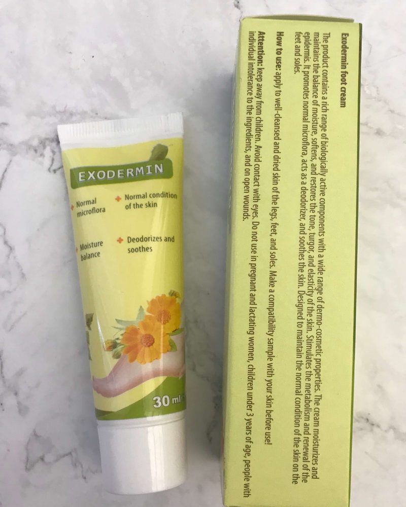 Exodermin – 30-ml-Tube Fußcreme mit grüner Schachtel