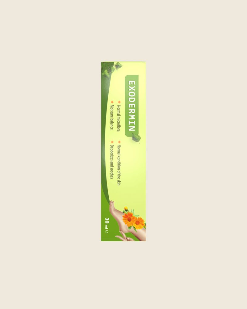 Exodermin – 30-ml-Tube Fußcreme mit grüner Schachtel