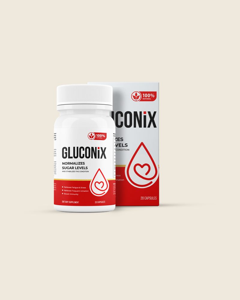 Gluconix – weiße Kapseldose mit Faltschachtel