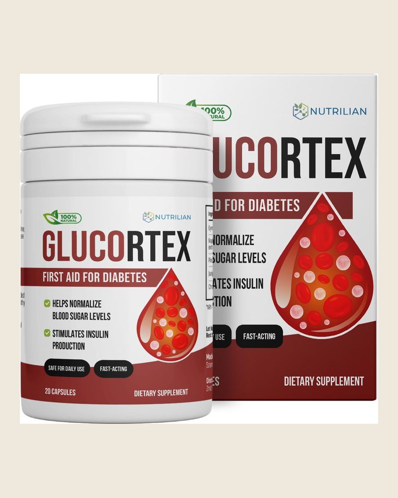 Glucortex – weiße Kapseldose mit 20 Kapseln