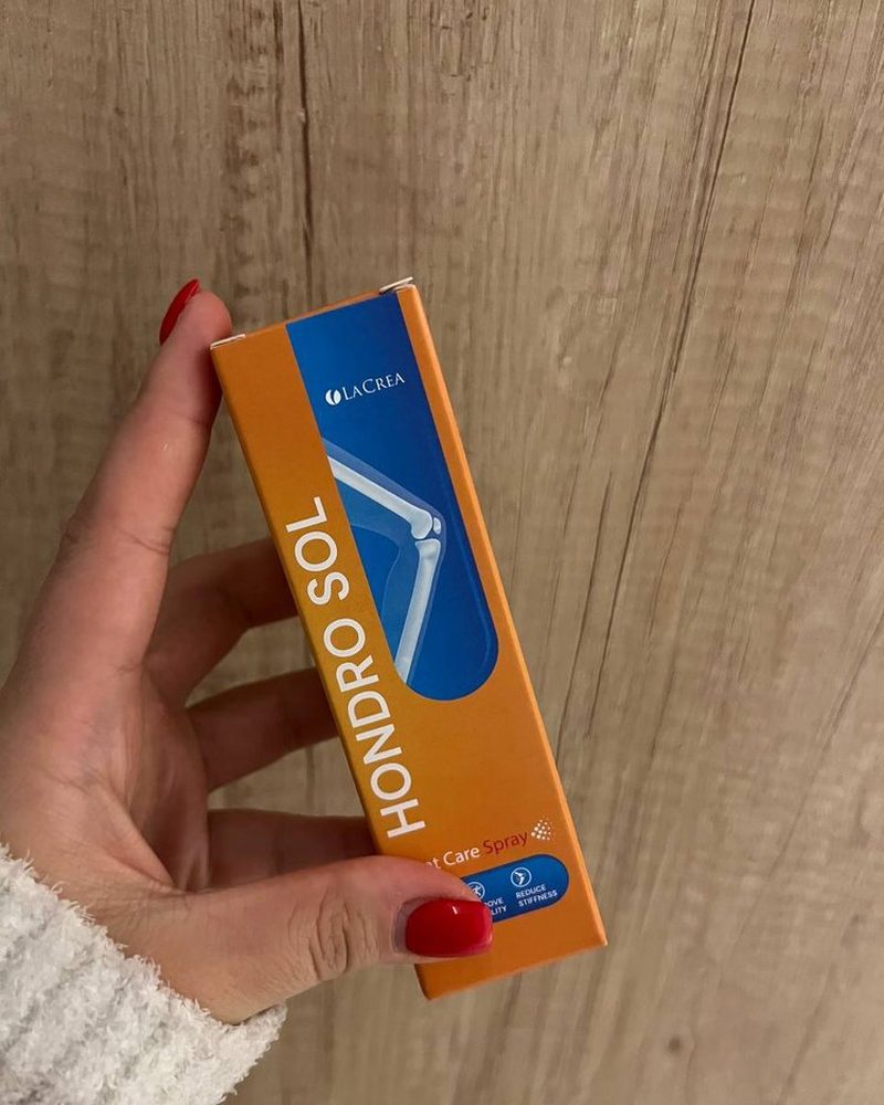 Hondro Sol – weiße Sprühflasche mit orangefarbenem Karton