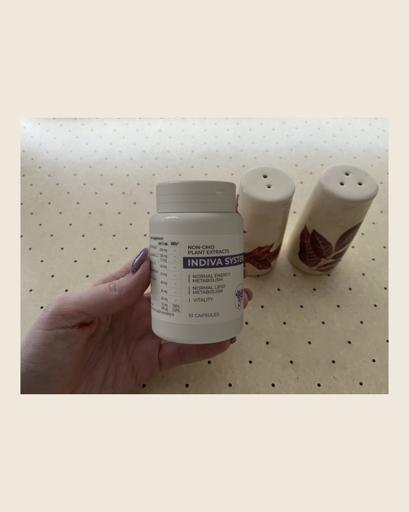 Indiva System – weiße Dose mit 10 Kapseln