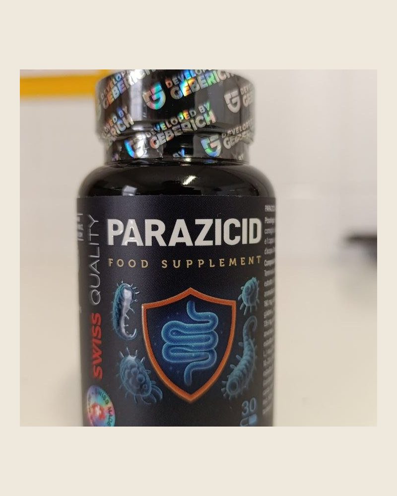 Parazicid – Kapseldose mit italienischem Etikett