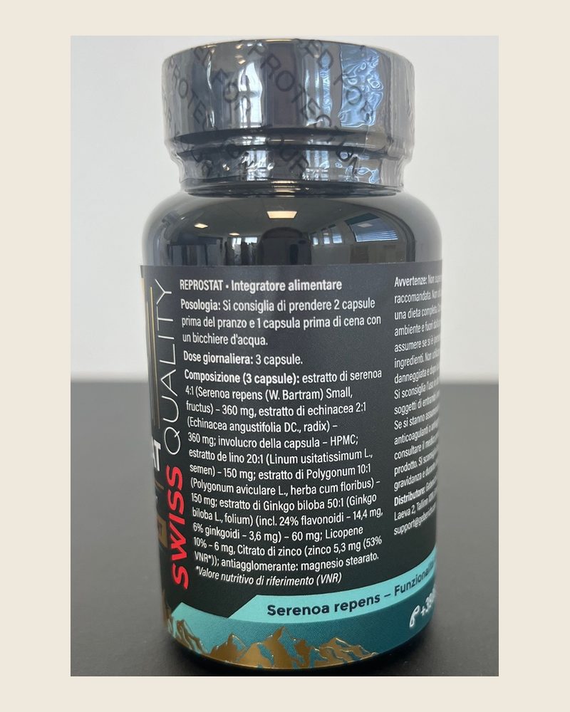 Reprostat – Kapseldose mit italienischem Etikett